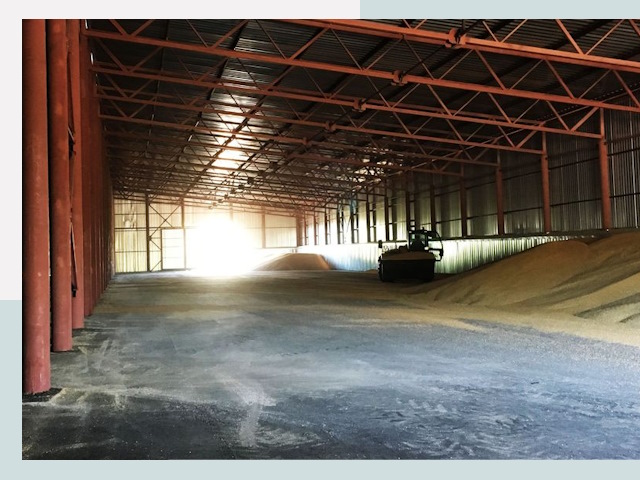 Строительство зернохранилищ в Павлово