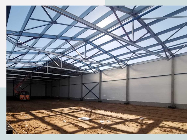 Строительство сенохранилищ в Павлово