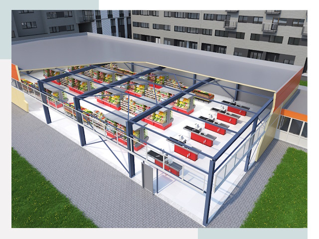 Строительство магазинов в Павлово от 608 руб. за м²