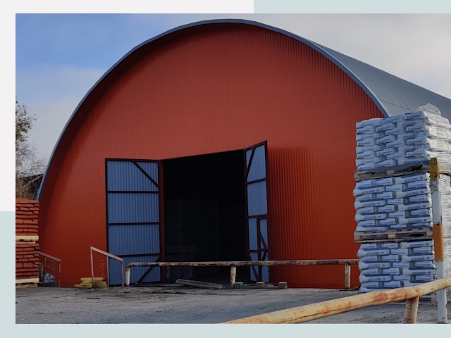 Полукруглые ангары по цене от 608 руб. в Павлово