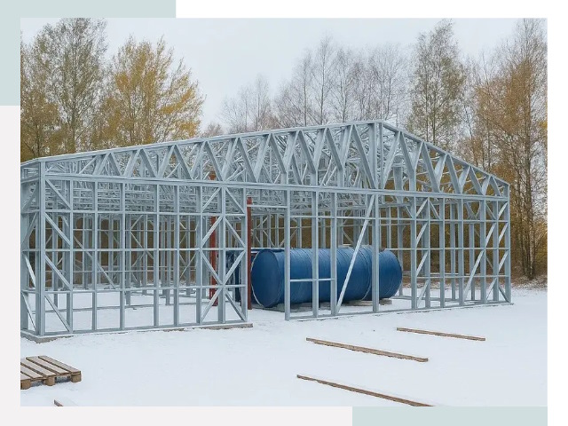 Металлические ангары в Павлово