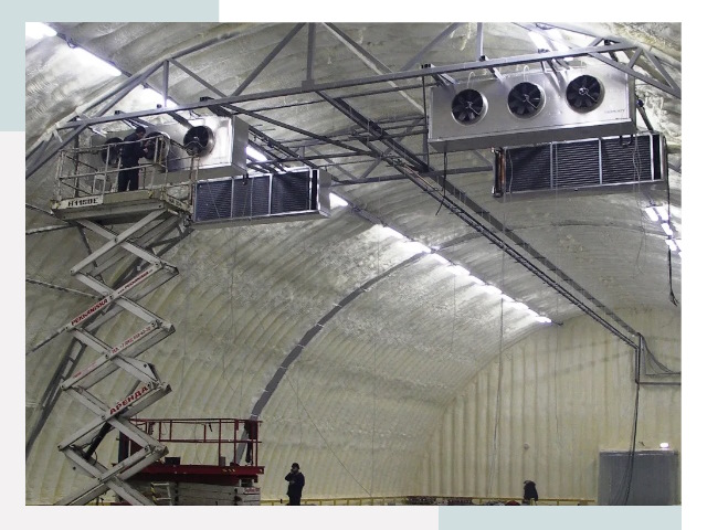 Оснащение ангаров в Павлово