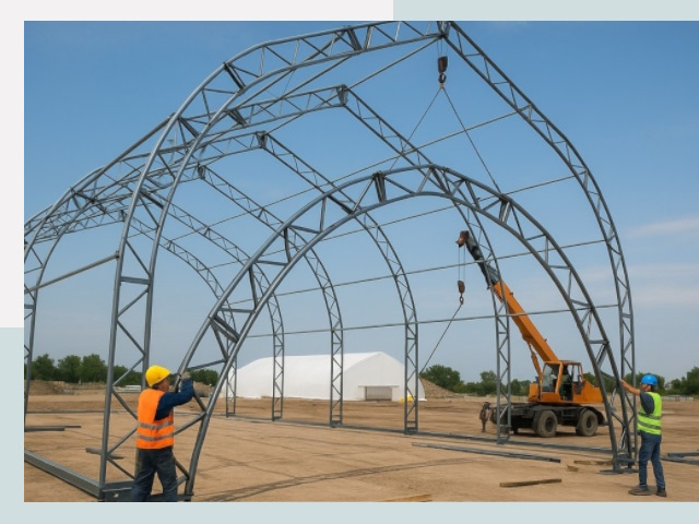 Монтаж ангаров в Павлово от 608 руб. - Надежно и быстро