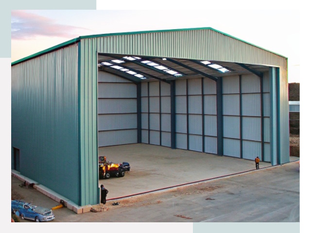 Строительство ангаров в Павлово